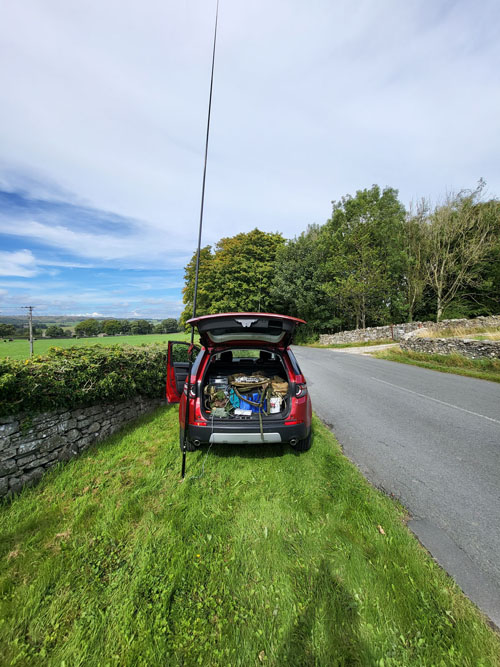 Operating clansman from car
